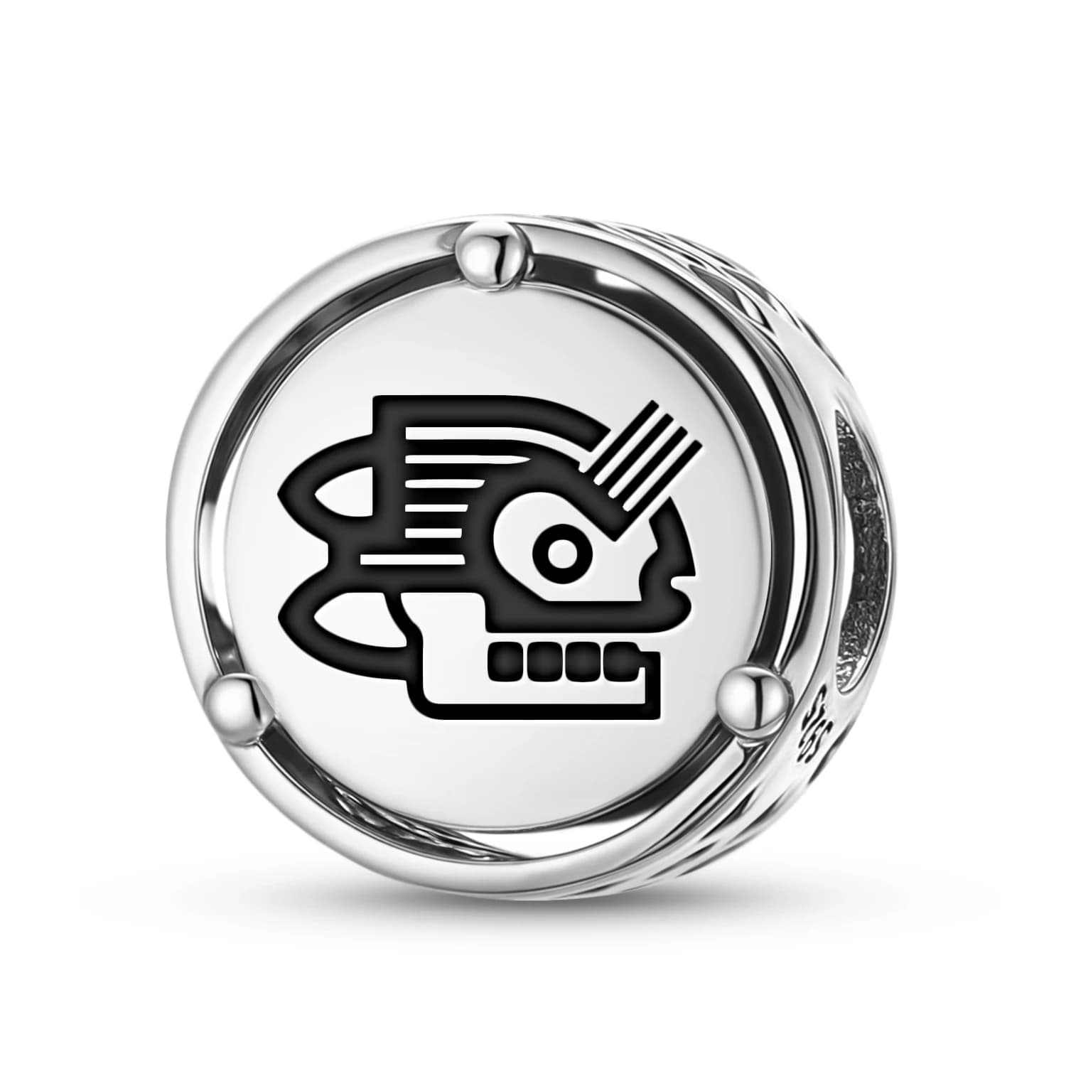 Breloque symbole aztèque Malinalli en argent Sterling 925, adaptée au Bracelet Original, accessoires
