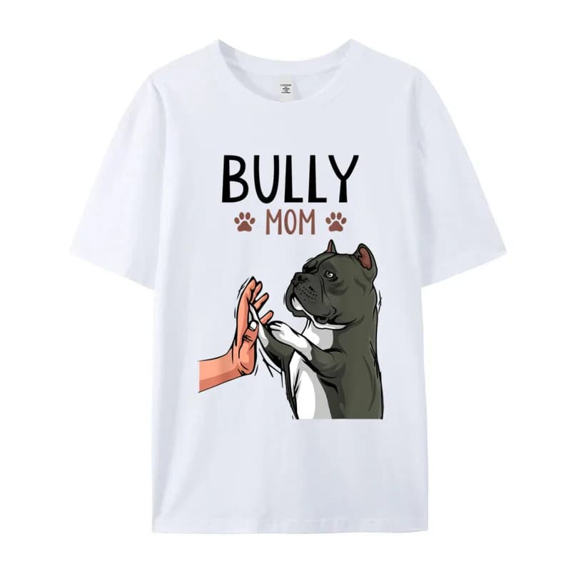 American Bully Spinal Cute Dog Crewneck Peigné Coton T-Shirt pour Homme, Anniversaire, Le Plus Récen