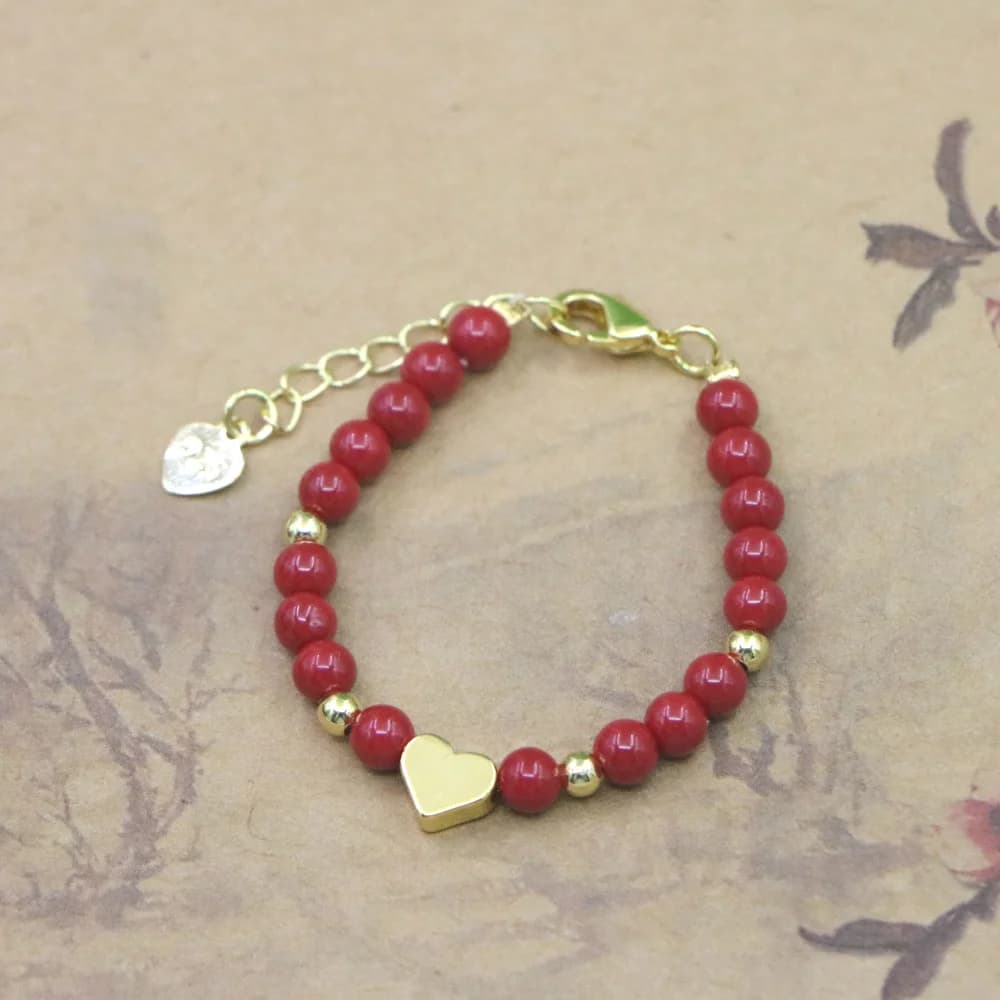Bracelet de Perles en Pierre Naturelle pour Fille, Interrupteur Bijou à la Mode, Fermoir à Fermoir, 