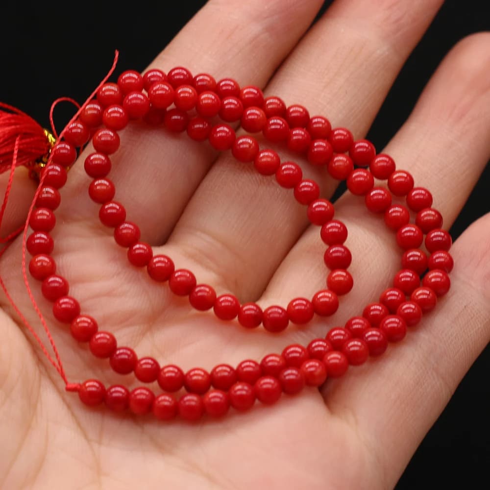 Perles d'isolement espacées de forme ronde perlée pour sites naturels, collier de personnalité brico