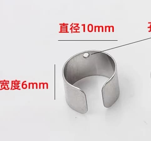 Résultats de bijoux en acier inoxydable, 1 pièce, boucles d'oreilles à Clip en forme de C, accessoir