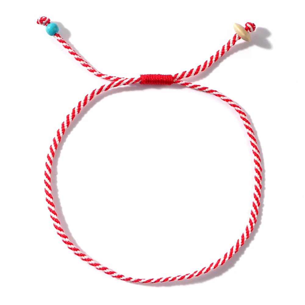 Shinus – Bracelet de la série Martis Super Simper en bois et perles turquoise synthétiques, bijoux d