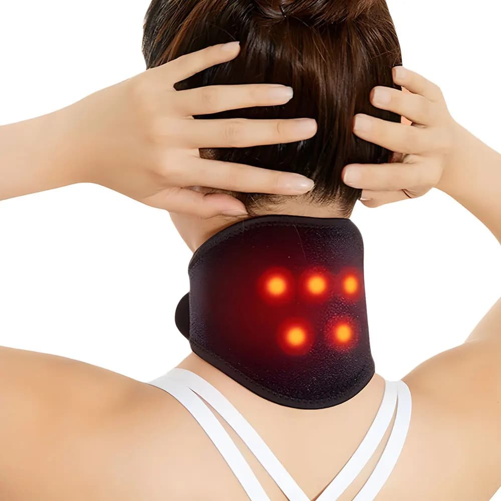 Coussinets auto-chauffants en Tourmaline, une pièce, aimant, soins du cou Cervical, collier, infraro