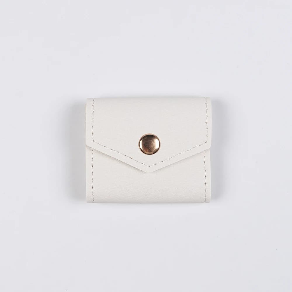 Mini sac à bijoux avec boucle, pochette de rangement pliable pour bijoux de voyage, pour bagues, bou