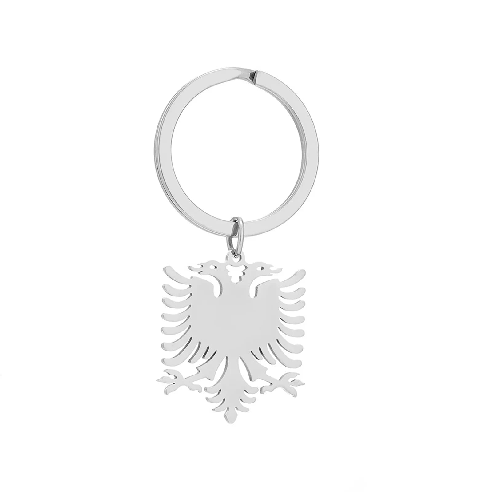 Porte-clés pendentif emblème National d'aigle d'albanie pour hommes et femmes, porte-clés ethnique e