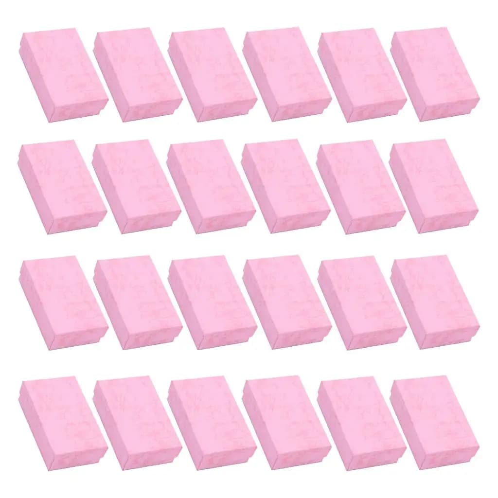 Boîtes cadeaux en carton pour bijoux, support pour colliers, boîte de rangement pour bijoux en épong