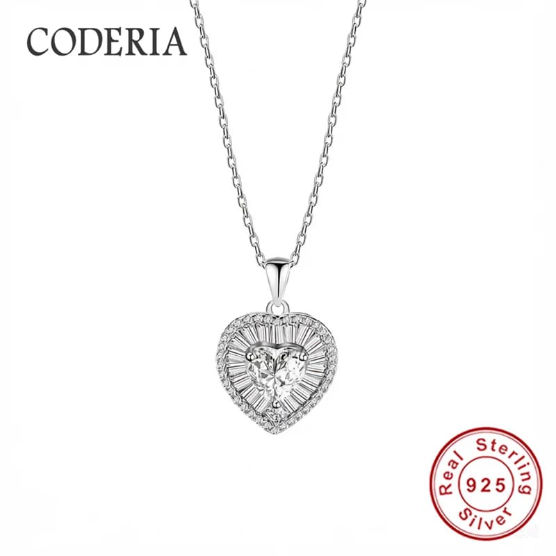 Collier en moissanite rose et jaune citron taille cœur 1,2 carat, plaqué or 18 carats pour femme, ch