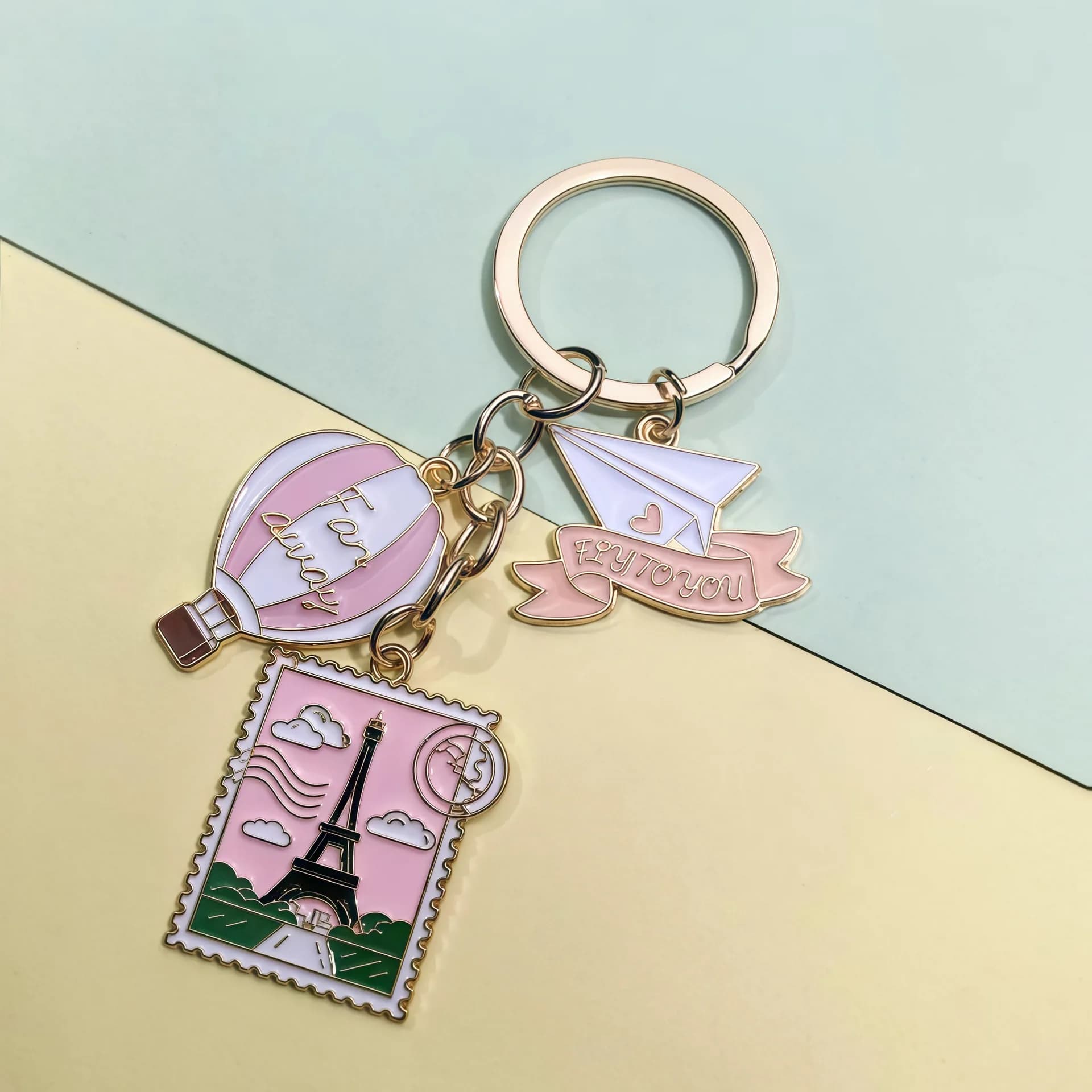 Porte-clés Tour Eiffel, pendentif pour sac photo, bijoux, cadeaux, souvenirs de voyage, accessoires 