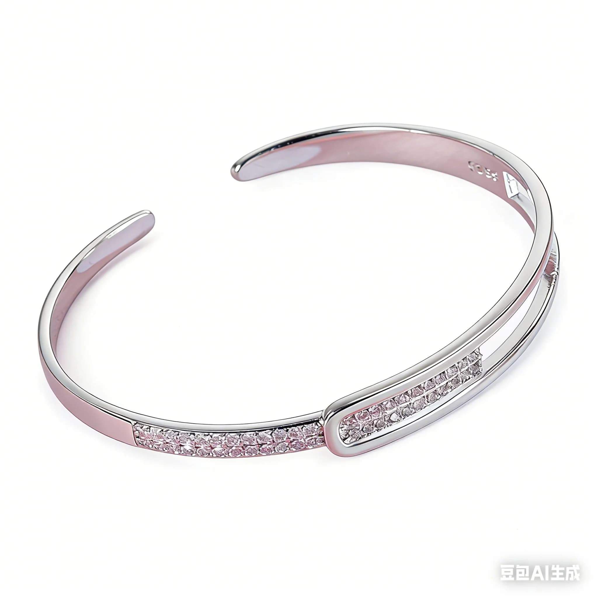 Bracelets de mariage de luxe en argent sterling 925 Buyee, zircon blanc, bracelets ouverts pour femm