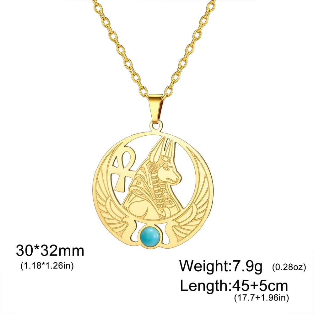 Collier Ankh égyptien antique HIPEE, collier avec pendentif scarabée pour homme et femme, cadeau de 