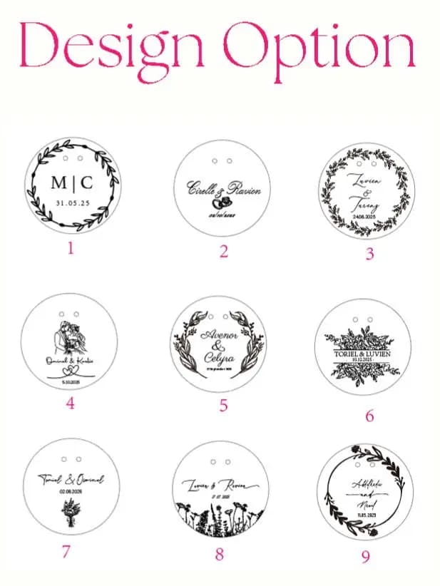 Support de bague miroir en acrylique personnalisé avec ruban blanc, personnalisé pour la décoration 