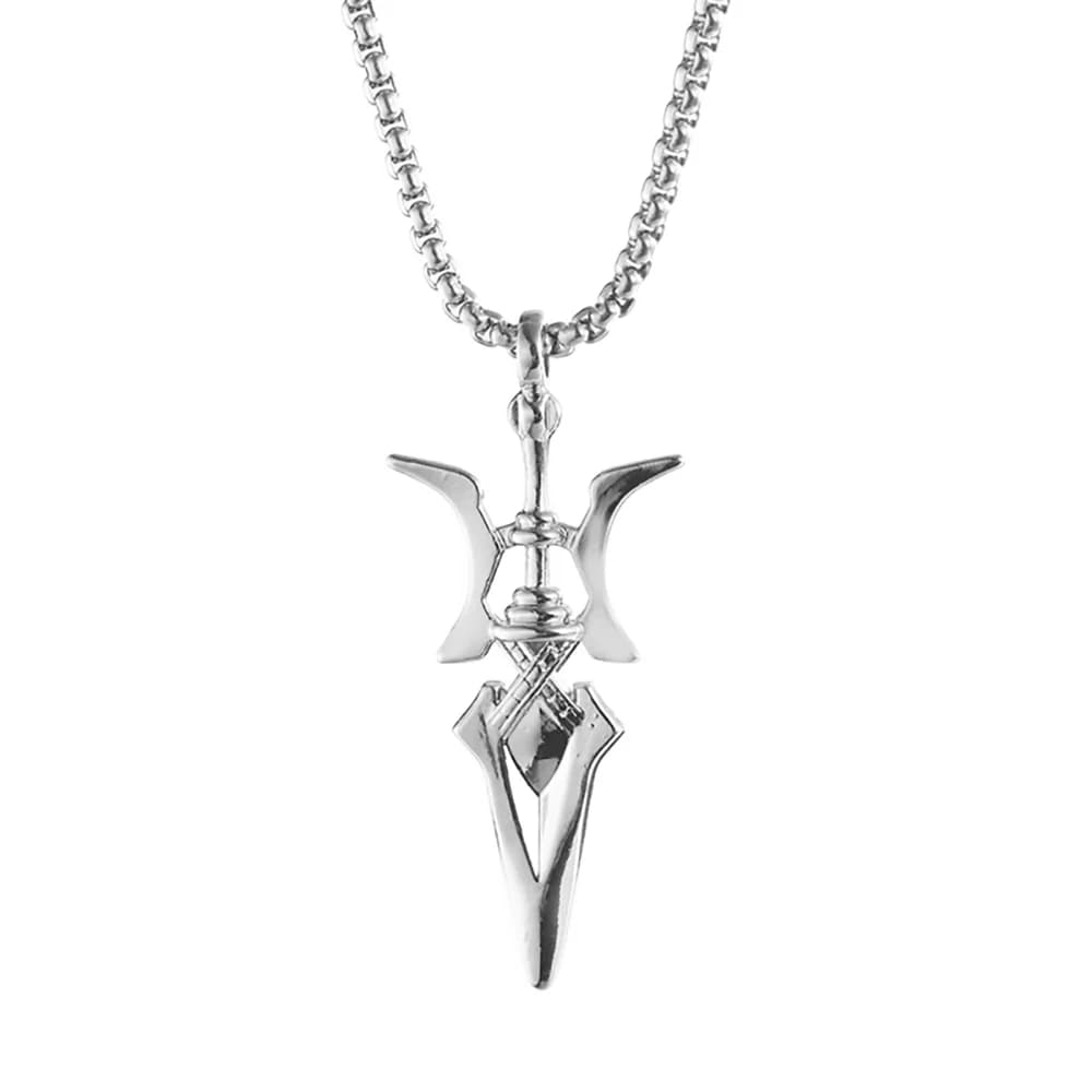 Collier Anime Misa Amane, collier de cosplay, pendentif hallebard, bijoux de cosplay d'Halloween, ca
