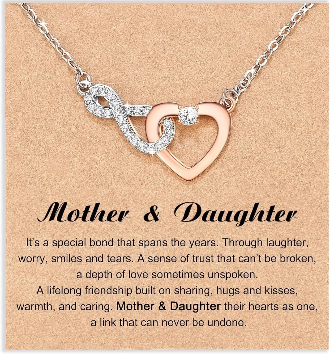 Collier coeur imbriqué pour la fête des mères, grand-mère, belle-mère, fille, petite-fille, cadeaux 