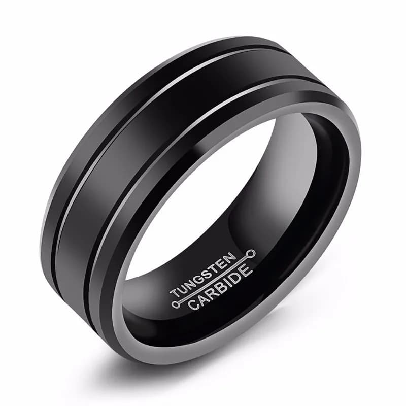Bague en acier inoxydable noir pour hommes, Punk, Vintage, bijoux à la mode, grand anneau, vente en 