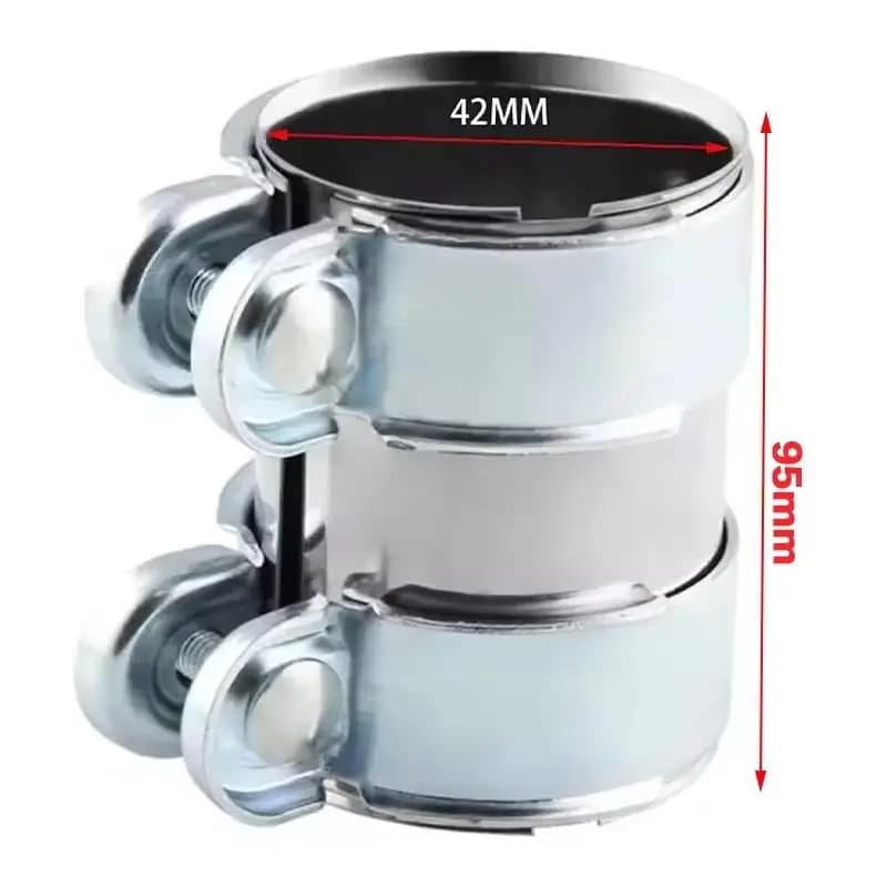 Collier de serrage pour échappement 45mm 50mm 55mm 60mm 65mm, connecteur de tube d'échappement, manc