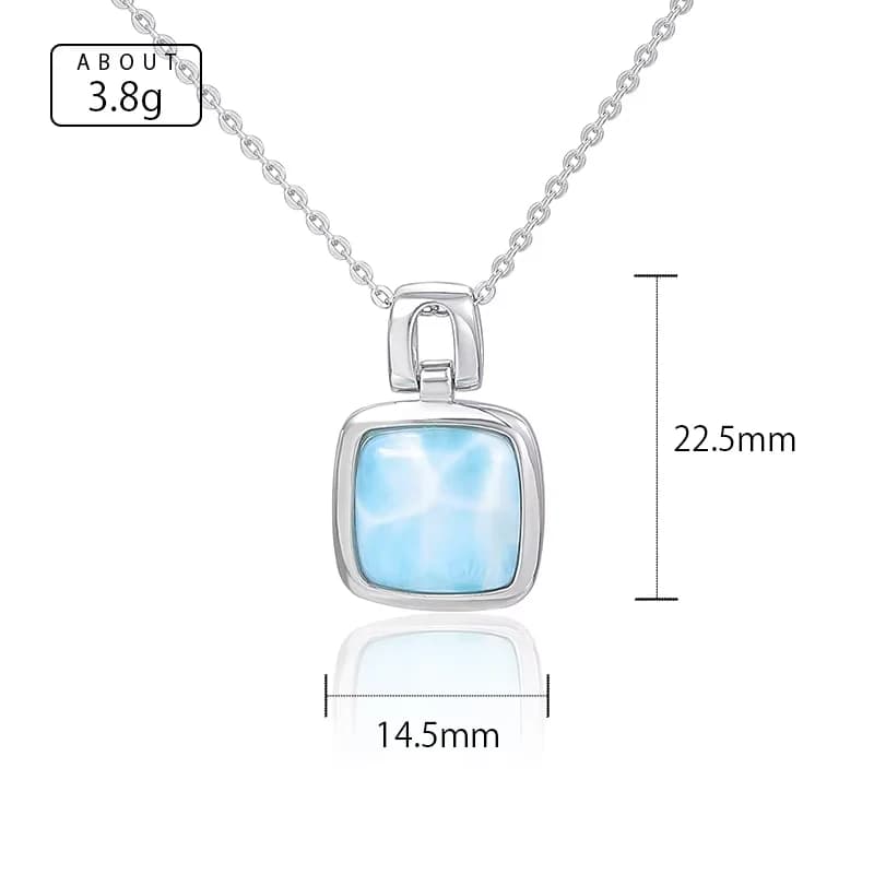 XYOP – collier Surprise en argent Sterling 925, article unique, Larimar naturel, bijoux de fête de p
