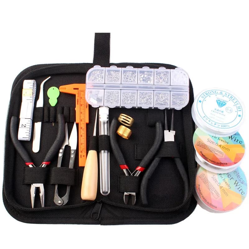 Kit de fournitures pour la fabrication et la réparation de bijoux, avec fils, bijouterie qui donne d