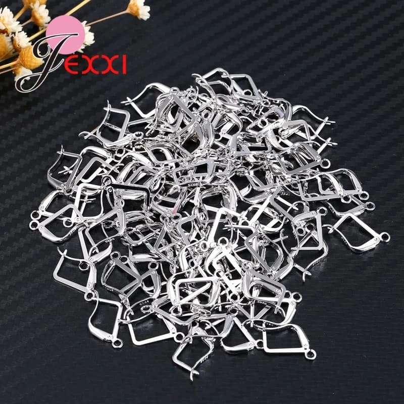 200 PCS/lot raccords de fil d'oreille composants de bijoux 925 en argent Sterling perles faites à la