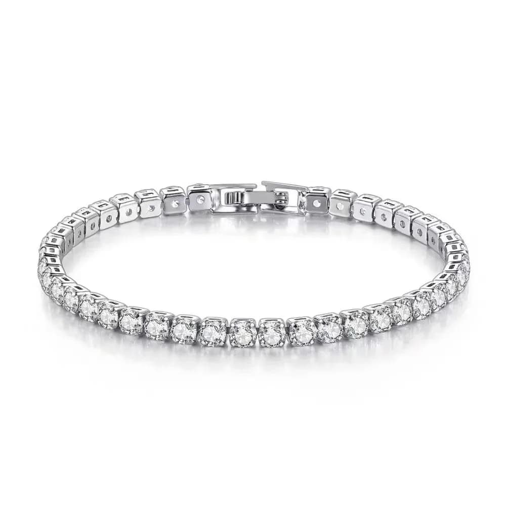 Bracelet en argent Sterling S925 pour femmes, balle de Tennis en zircone, mode Simple, bijoux de fia