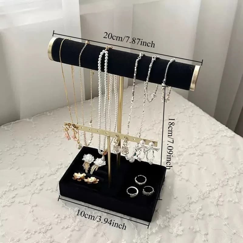 Présentoir de bijoux en velours, présentoirs de Bracelets, insertion de colliers, crochet de vitrine