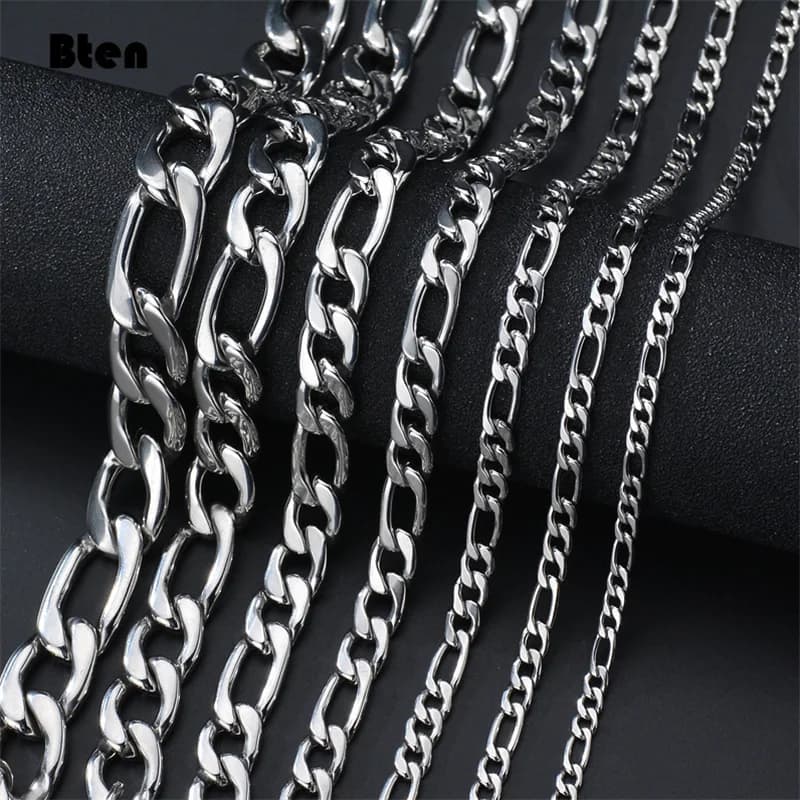 BTEN 2020 mode classique Figaro chaîne collier hommes en acier inoxydable Long collier pour hommes f