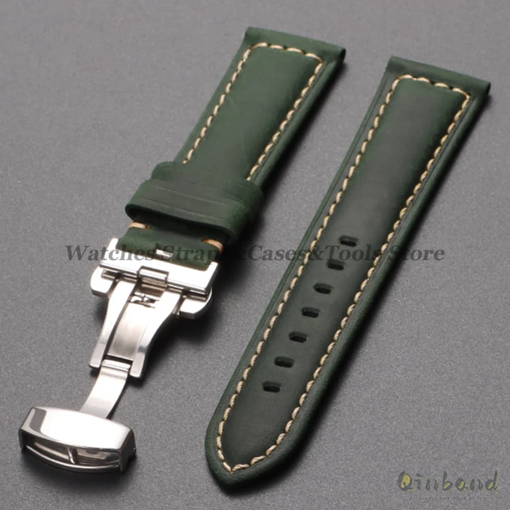 Bracelet de montre Vintage en cuir véritable pour Seiko pour Bracelet Omega hommes femmes accessoire