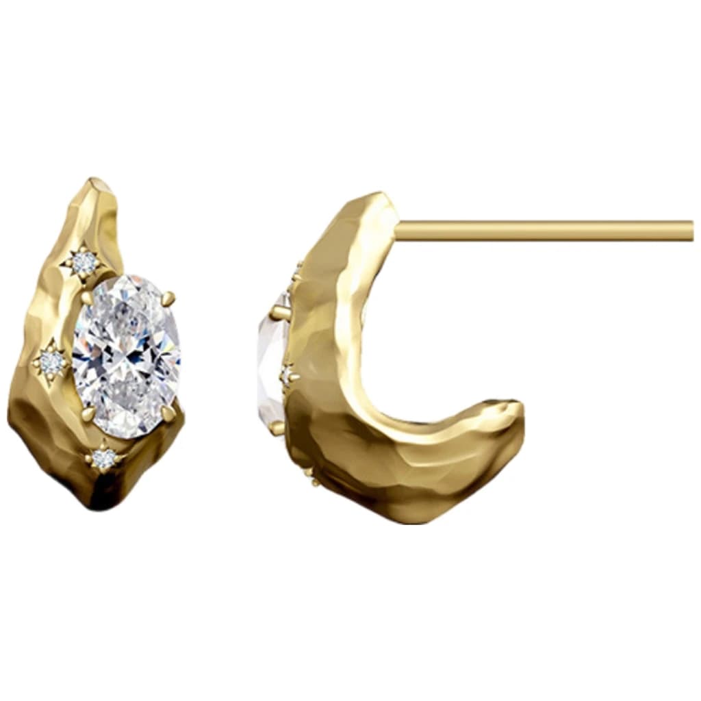 Boucles d'oreilles MUSHAN personnalisées en argent sterling 925 avec moissanite couleur D VVS, desig