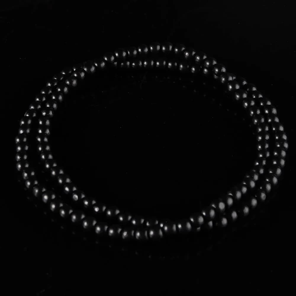 Collier de perles en bois Hip Hop pour hommes, style rock, bijoux longs, accessoires de bricolage, c