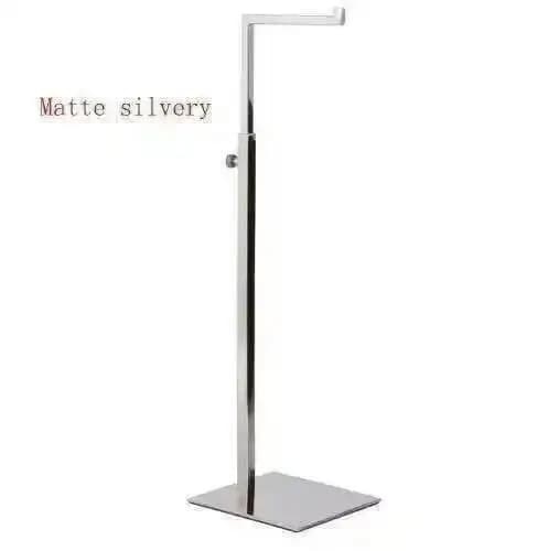 1PC Support de présentation en métal en forme de 7, réglable, en acier inoxydable, pour perruques, f