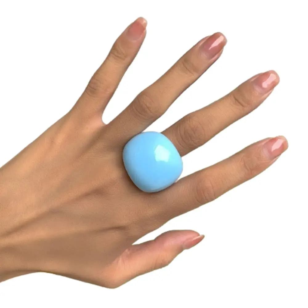 Bague en acrylique exagérée, accessoires de bijouterie, bague géométrique classique et tendance, gra