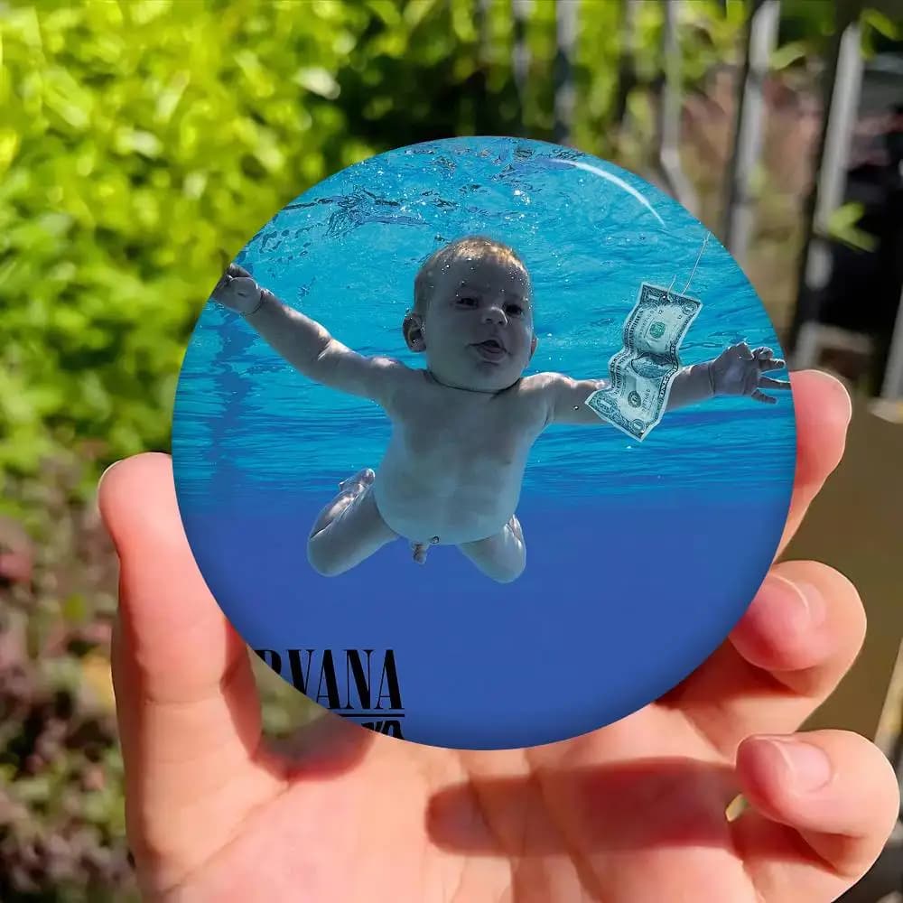 Épinglette Ronde en Métal N-Nirvana Soft Button Pin, Badge de Revers, Cadeau pour Amis et Enfants, B