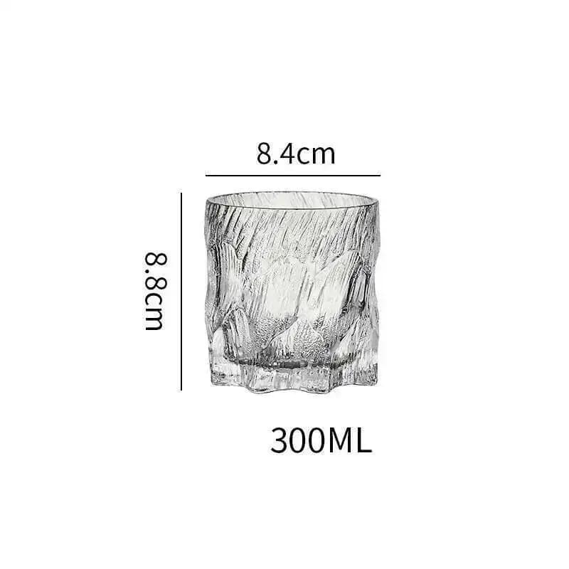 Glacier verre à whisky à l'ancienne Surface de glace mate verre à vin roche gobelet à whisky tasse à