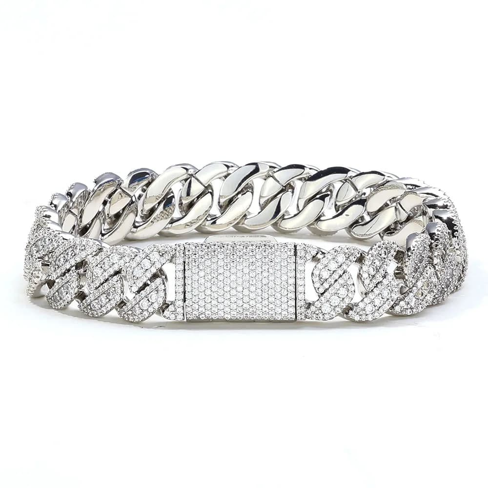 NUOYA-Collier Iced Out pour Homme, Bijoux Hip Hop, Laiton Plaqué Or, Pavé Complet, CZ, Miami, Cubic 