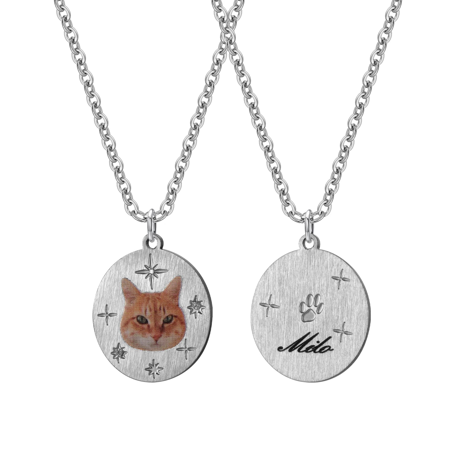 Collier personnalisé en émail pour chat, collier commémoratif pour chat, bijoux en émail pour chat, 
