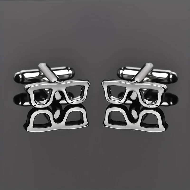 Lèvent de manchette de lunettes créatifs pour hommes, bouton de monture de lunettes, bijoux de mode,