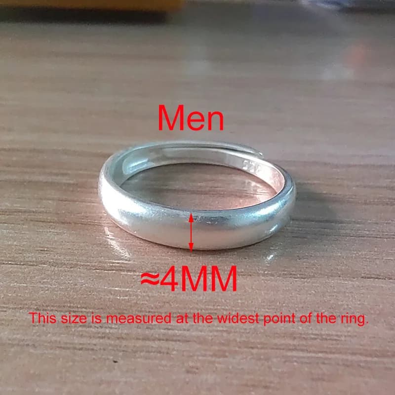 Bagues rondes givrées minimalistes couleur argent pour les amoureux, bijoux tendance ajustables, acc