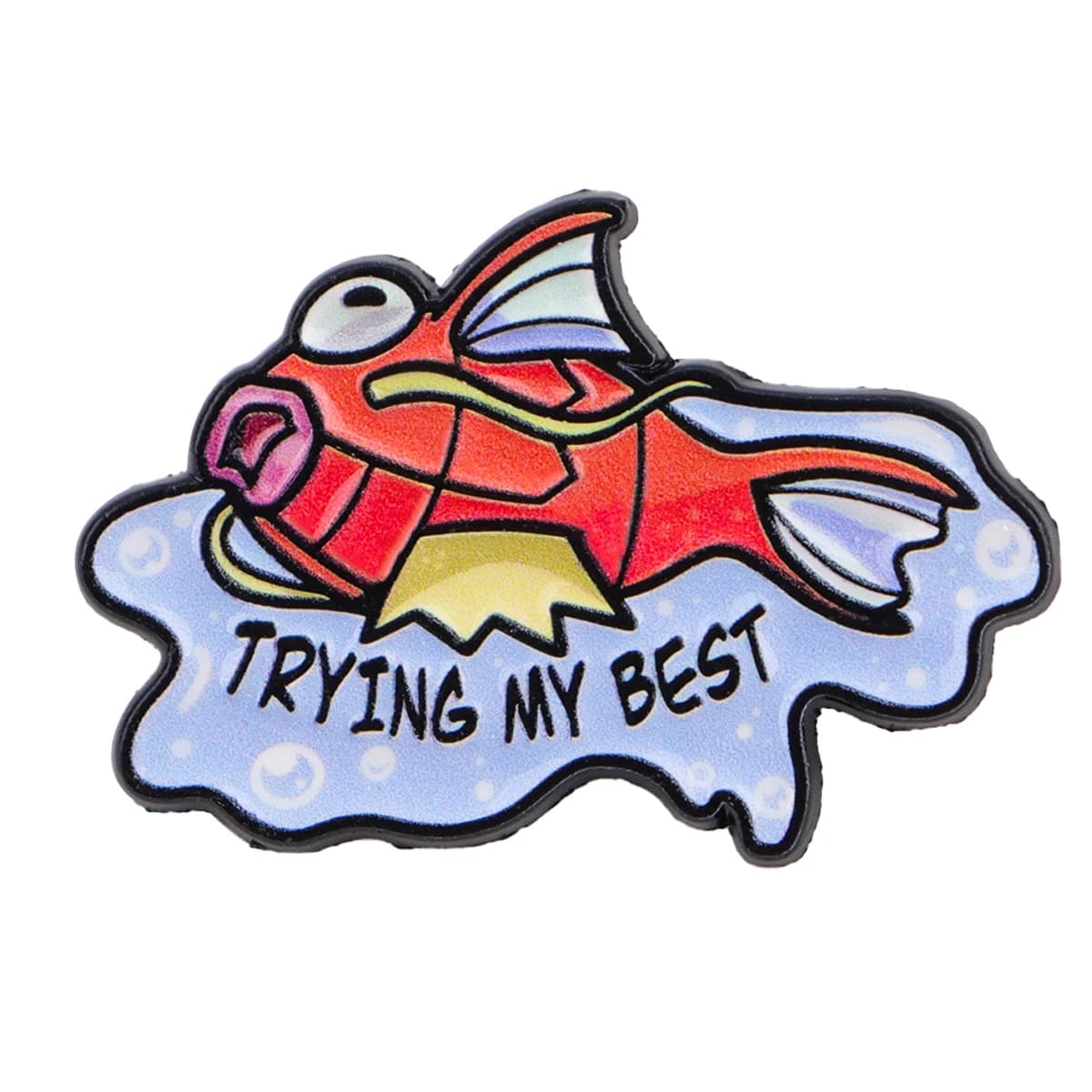 Épingles à revers en émail de poisson mignon pour sacs à dos, broches de dessin animé pour femmes, a