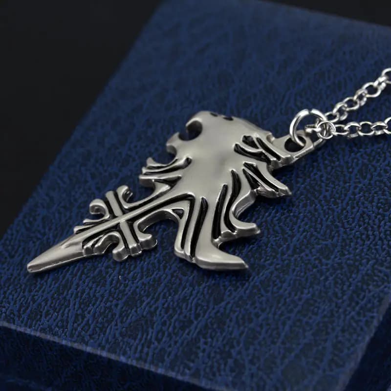 Collier Final Fantasy VIII Cœur de Lion Dormant Griever Squall Leonhart Pendentifs Tête de Lion Bijo