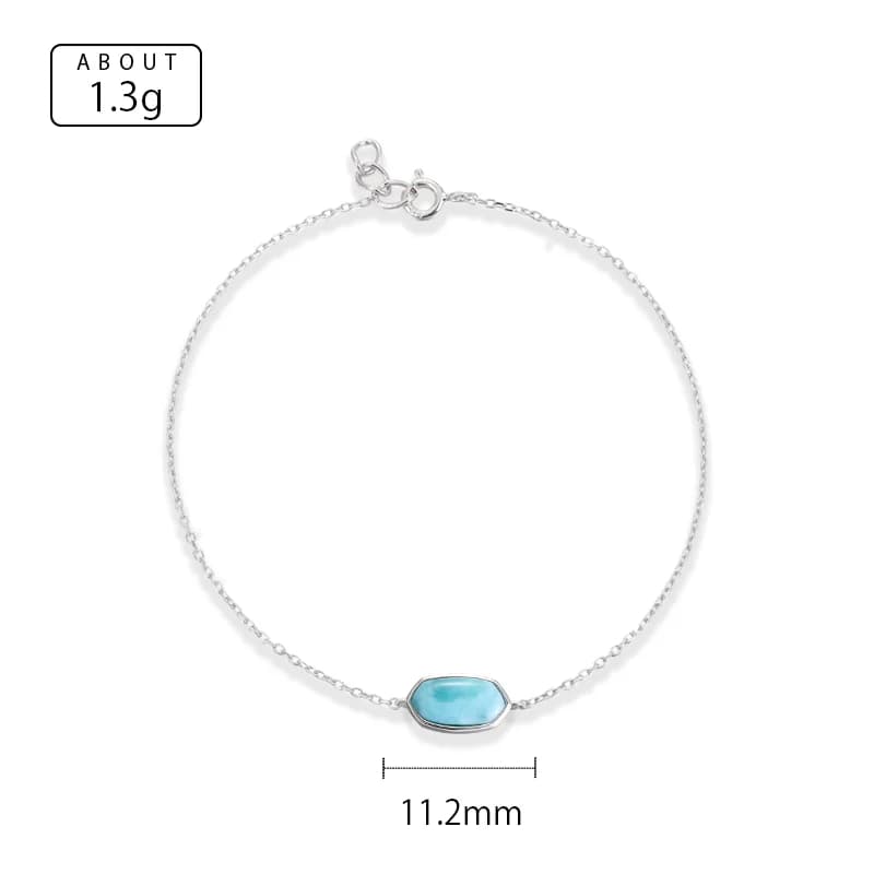 Breloque en argent Sterling 925 pour femme, Larimar, bijoux, vente en gros, mode pour fête, Triangle