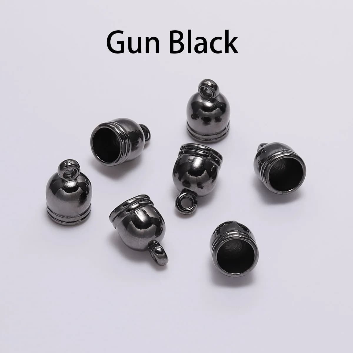 50 pièces/lot de bouchons de gland d'extrémité de collier pour la fabrication de bijoux, fournitures