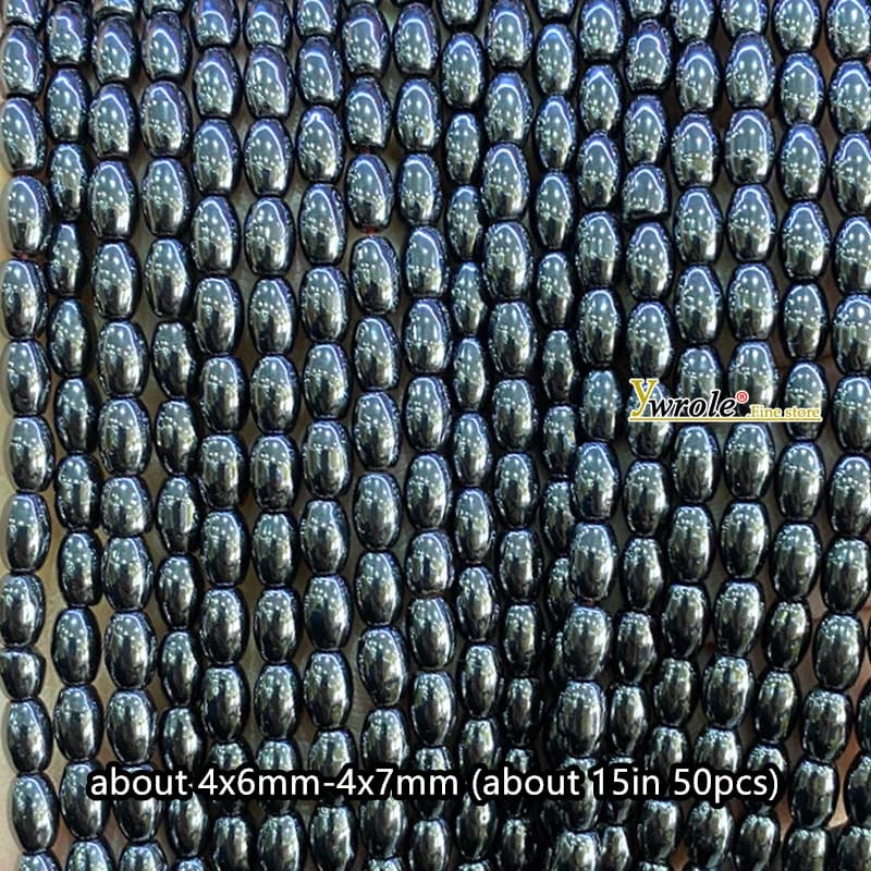 Perles d'espacement ovales en pierre naturelle bleu lac, 4x8 mm, pour la fabrication de bijoux, bouc