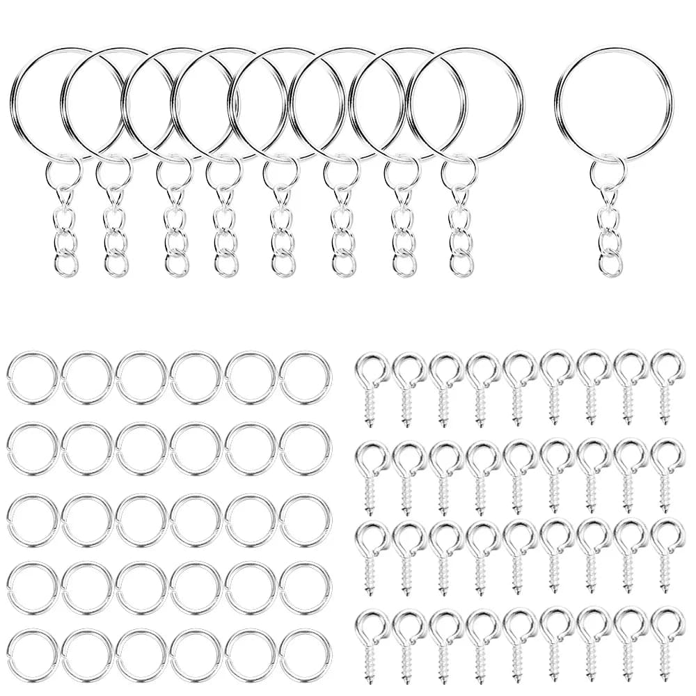 Porte-clés anneaux de saut ouverts, épingles à œil, Kits d'accessoires pour la fabrication de bijoux