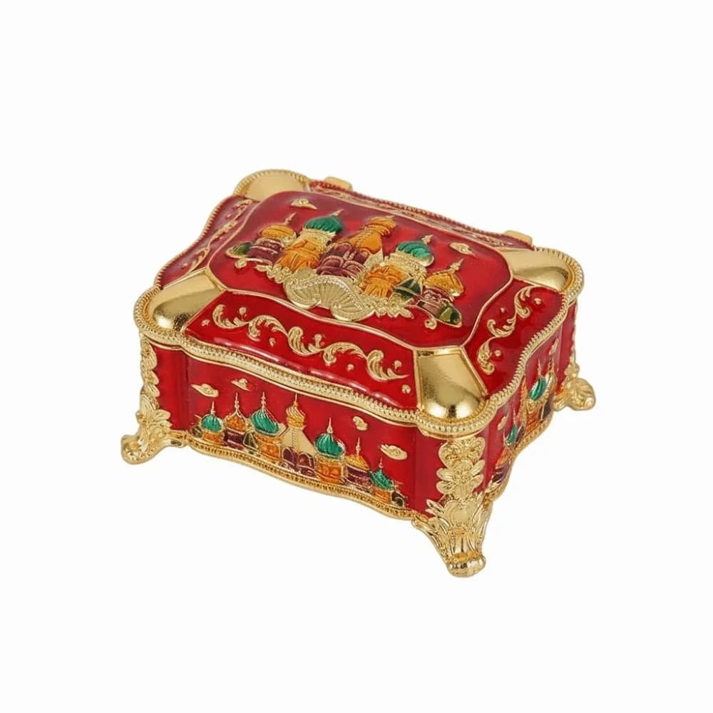 Mini boîte de rangement portable pour bijoux en alliage émaillé, organisateur de bracelets créatif r