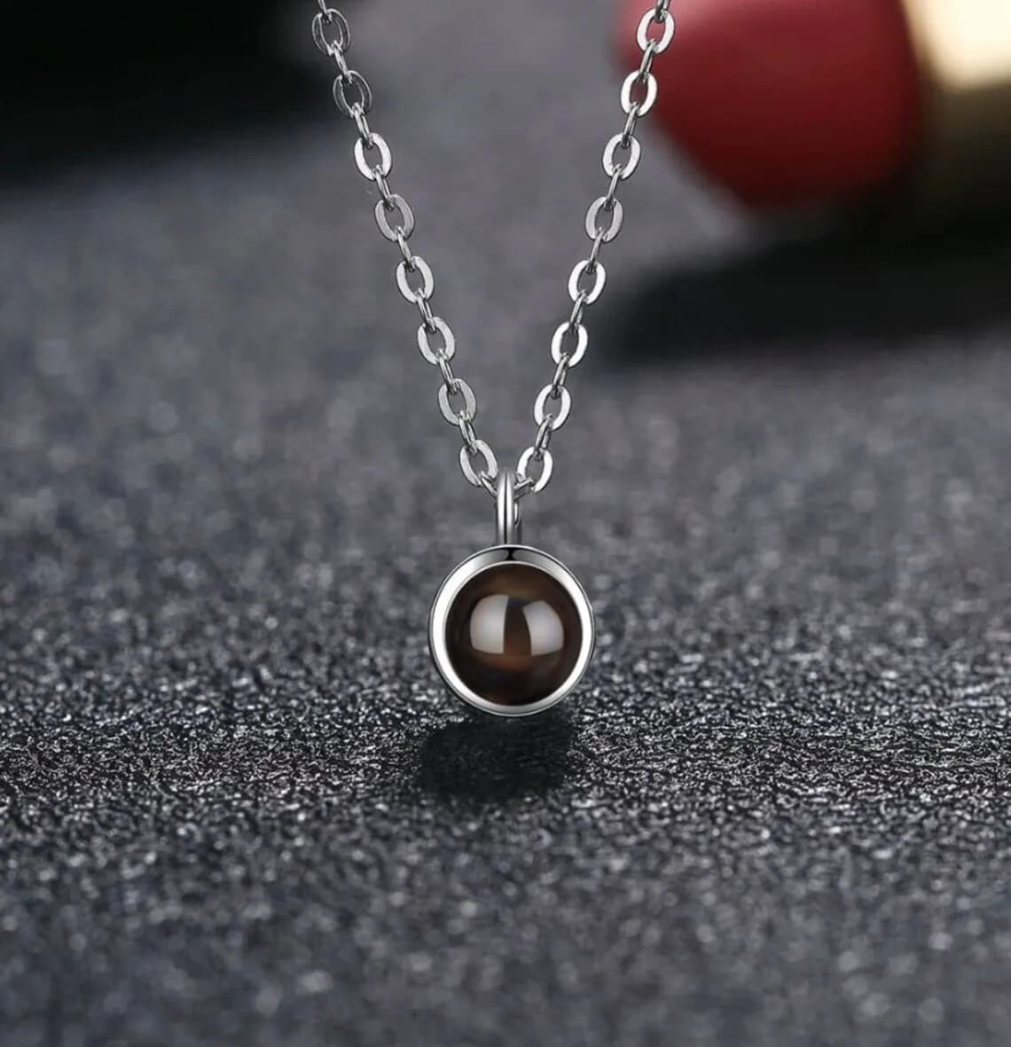 Collier de projection de photos personnalisé, collier triple photo personnalisé, collier double phot