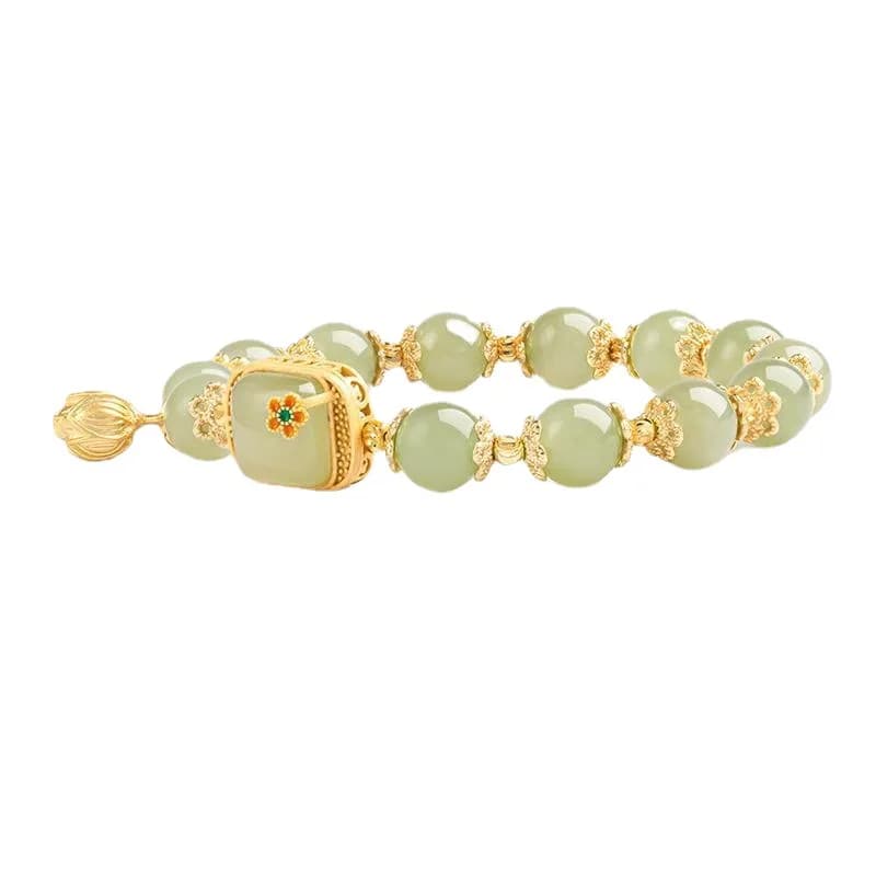 Bracelet en Jade Hetian naturel pour femmes, bijoux de tempérament élégant, haut sens, bijoux cadeau