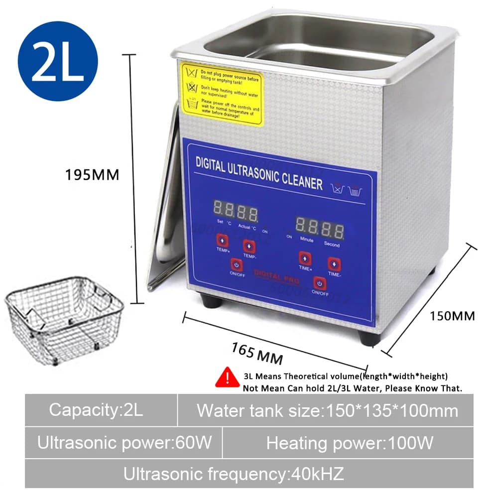 Nettoyeur à ultrasons lave-vaisselle nettoyage à ultrasons bain Portable Machine à laver à ultrasons