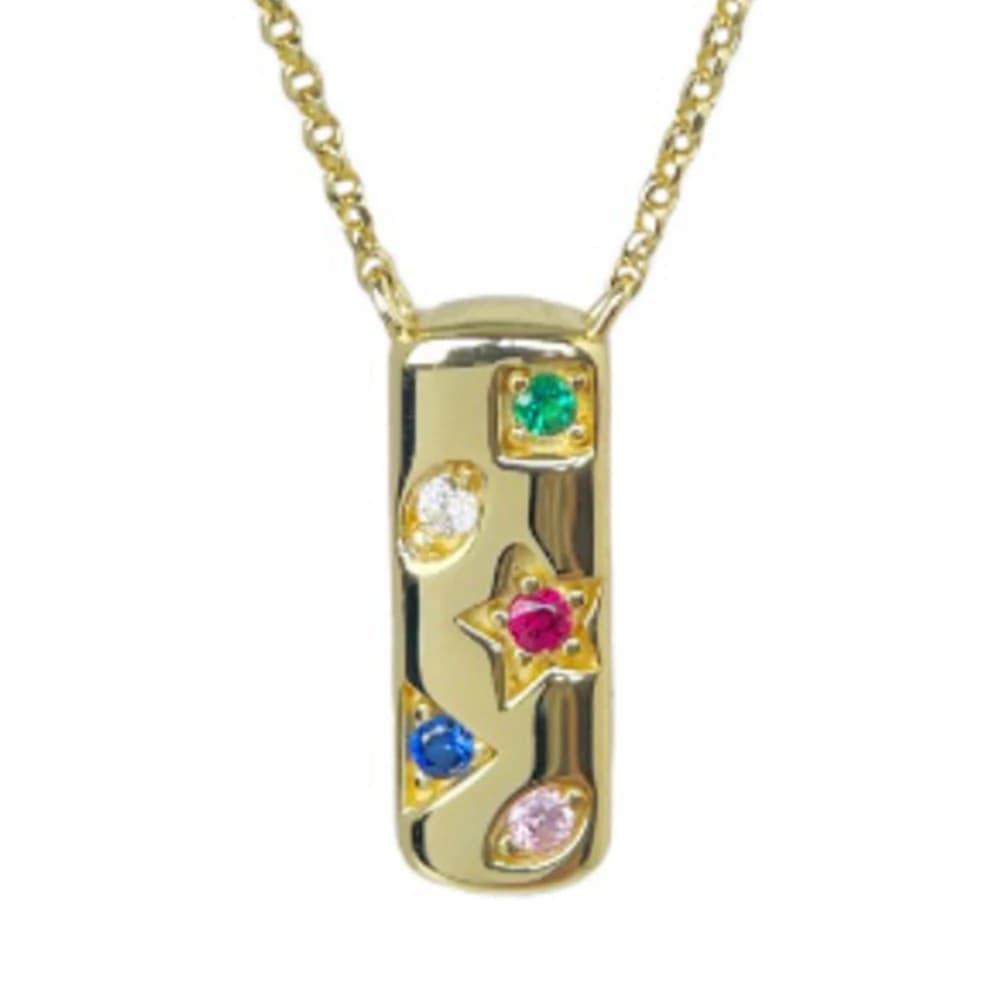 Wong Rain – collier avec pendentif coloré en argent Sterling 925, saphir, diamant à haute teneur en 