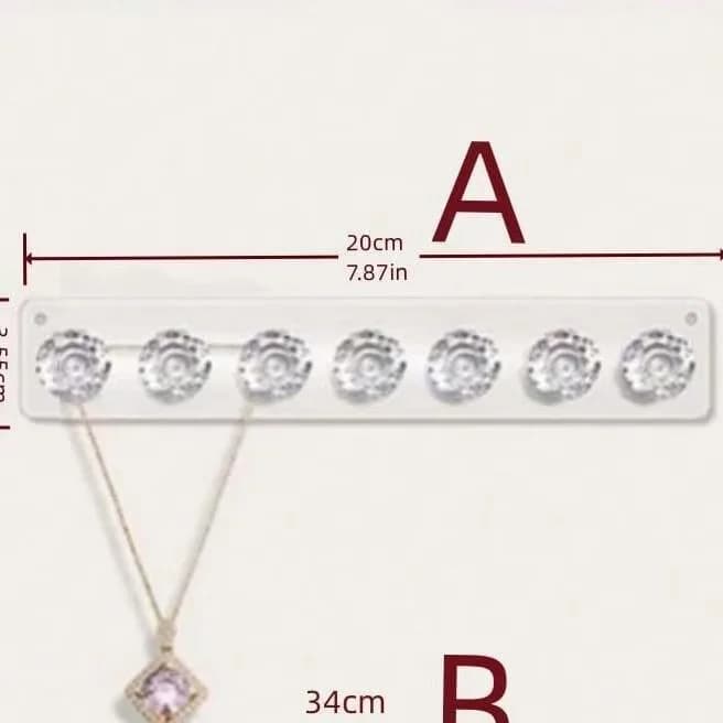 Nouveaux cintres de collier support acrylique organisateur de bijoux mural support de collier suspen