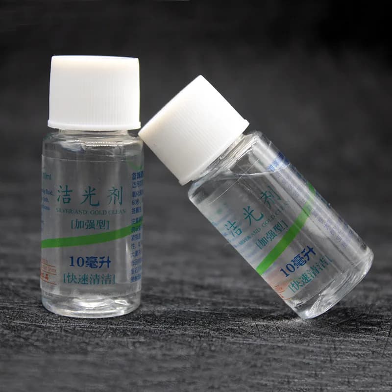 Nettoyeur de bijoux en argent et or, vernis liquide pour l'élimination du ternissement, Kit de Solut
