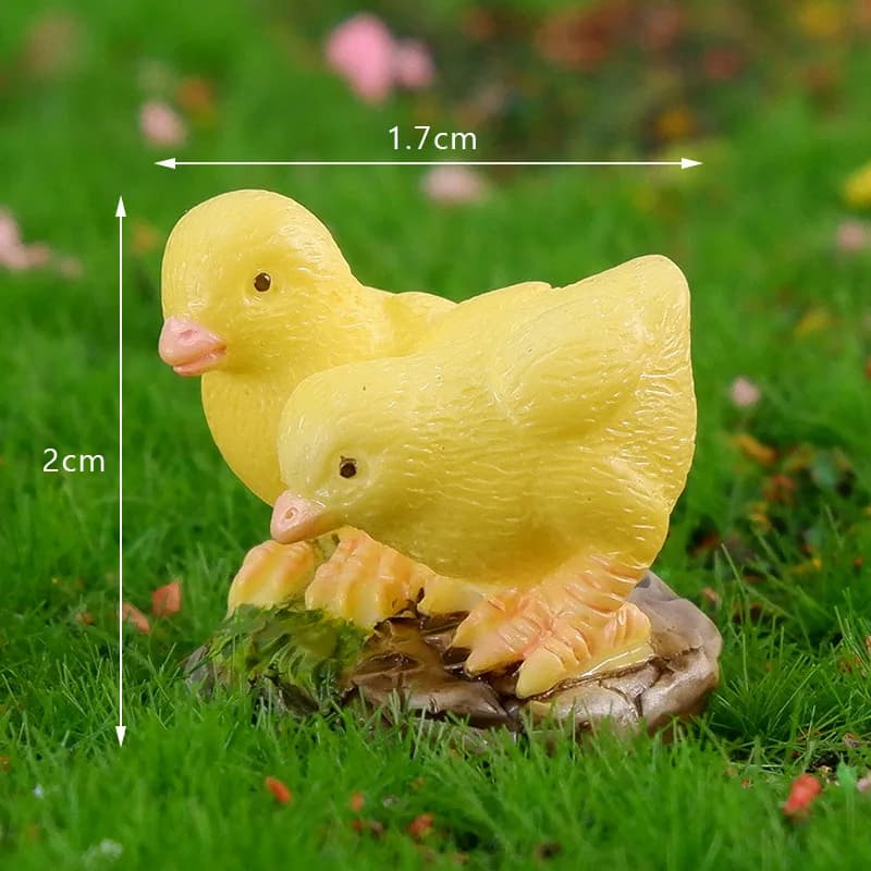 Figurine jetable de coq d'Auckland, modèle d'animal de ferme, décoration de maison, jardin nickel é 